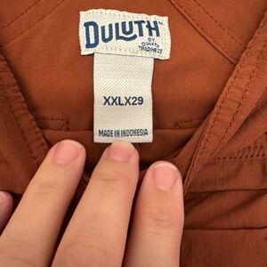 Duluth Trading Co Brown Jumpsuit